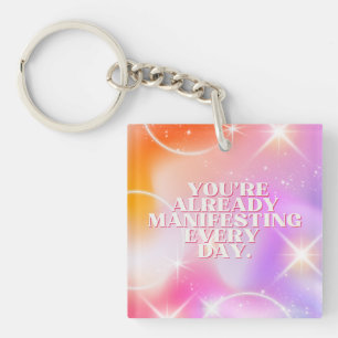 Daily Affirmation, Law of Attraction, Motivational Key Ring