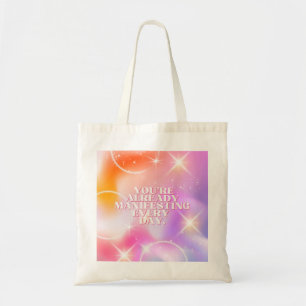 Daily Affirmation, Law of Attraction, Motivational Tote Bag