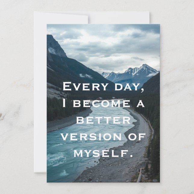 Daily Affirmation Motivation Card (Front)