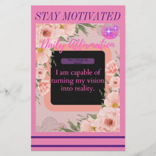 Daily Affirmation Note Card (Day 1)