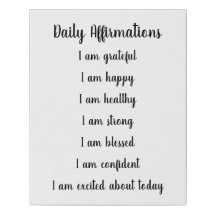 Daily Affirmations, I am blessed, I am grateful