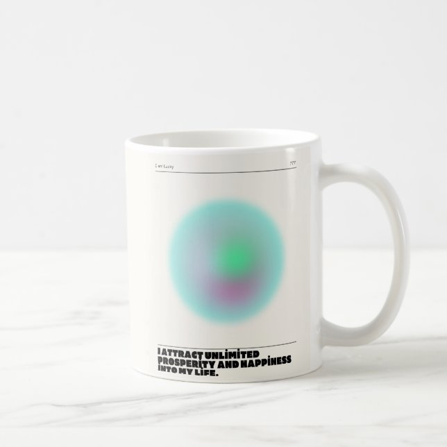 daily affirmations manifestation coffee mug (Right)