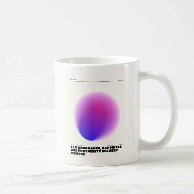 daily affirmations manifestation coffee mug (Right)
