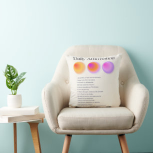 daily affirmations manifestation cushion
