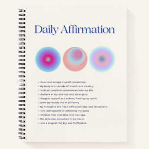 daily affirmations manifestation notebook
