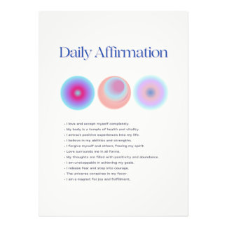 daily affirmations manifestation photo print