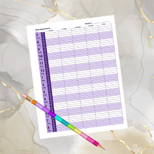 Daily Appointment Schedule   Purple
