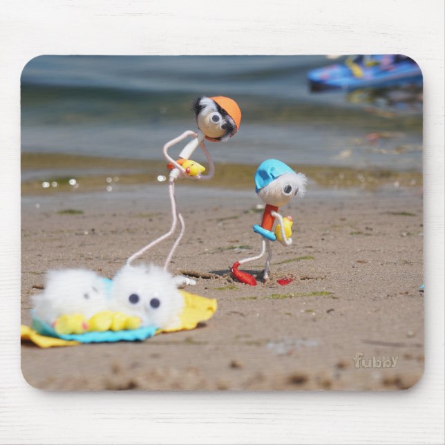 Daily beach of Fubby's Mouse Pad (Front)