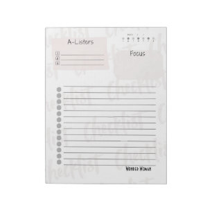 Daily Checklist – Customisable Tear-Off Notepad