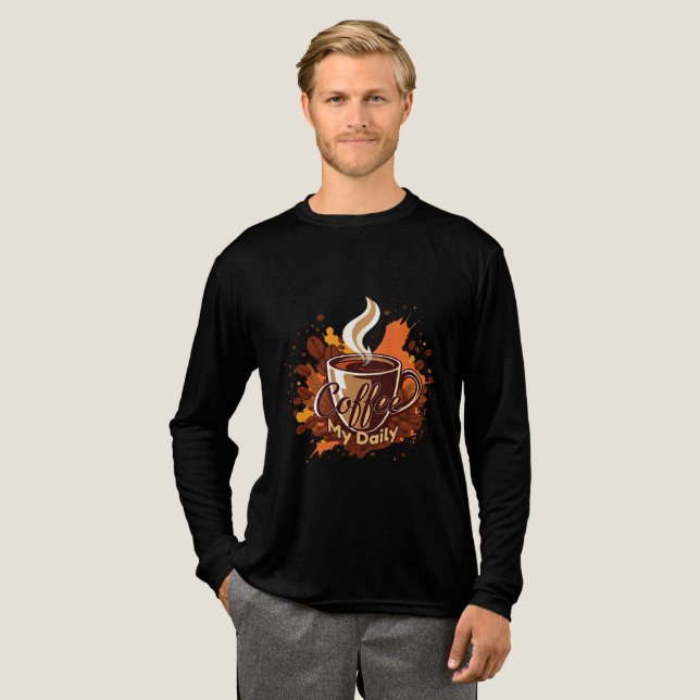 Daily Coffee Ritual Tri-Blend Shirt (Full Front)