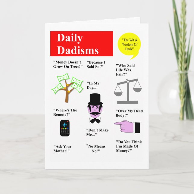 Daily Dadisms Greeting Card (Front)