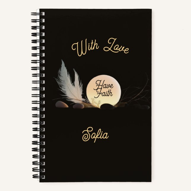 Daily Devotion & Spiritual Light Portable Notebook (Front)