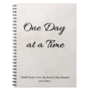 Daily Focus Journal – One Day at a Time Notebook