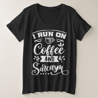 Daily joke l Funny quote l Humourous phrase black  Plus Size T-Shirt