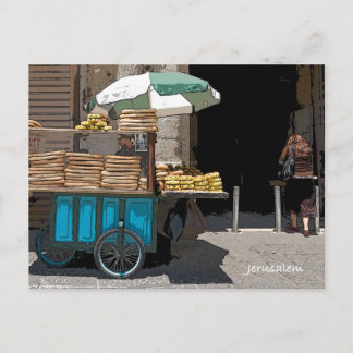 Daily life in street of jerusalem postcard