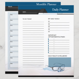 Daily, Monthly Planner Template