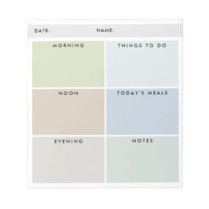 Daily Organiser For Him - Muted Shades Notepad