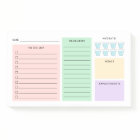 Daily Organiser - To Do List - Hydrate - Pastels