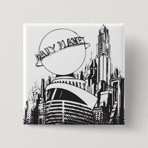 Daily Planet 15 Cm Square Badge