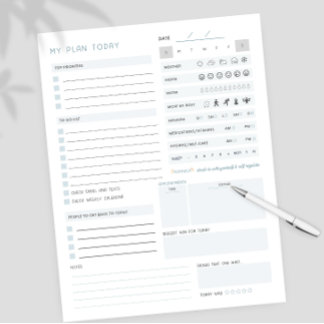 Daily Planner ADHD Neurodivergent Notepad