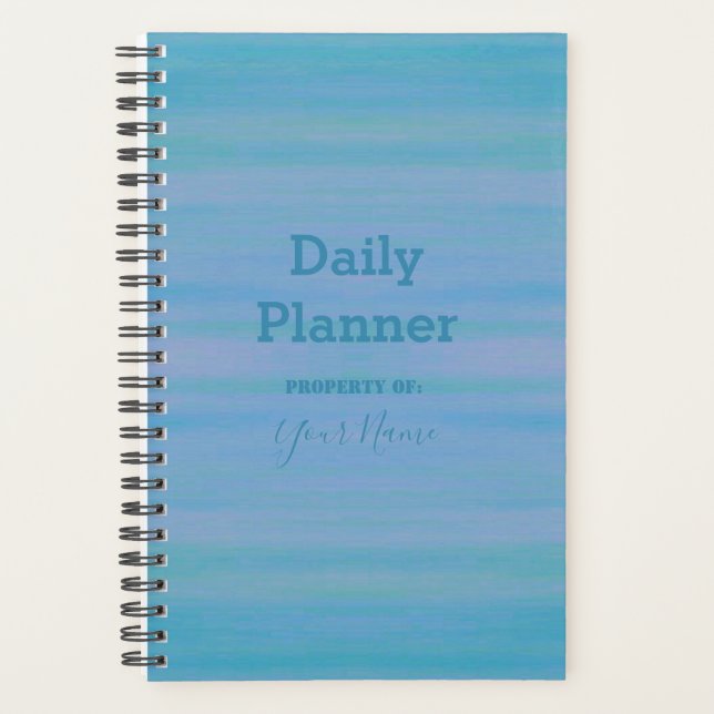 Daily Planner - Blue Wash - HAMbWG (Front)