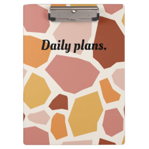 Daily planner clipboard