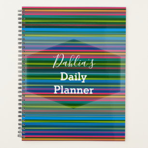 Daily Planner - Colourful Stripes- HAMbWG