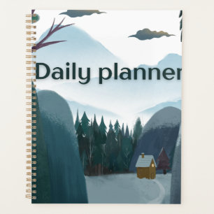 "Daily Planner" Cosy Winter Cottage & Snowy Planner