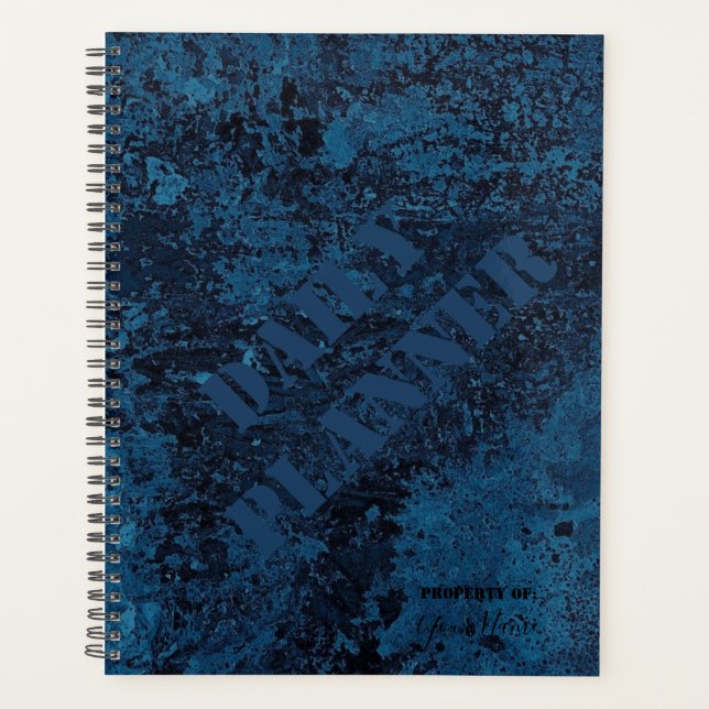 Daily Planner in Blue - HAMbWG (Front)