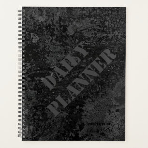 Daily Planner in Charcoal Black - HAMbWG