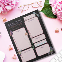 Daily Planner Motivational Butterfly and Dragonfly