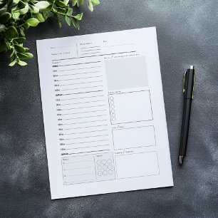 Daily planner notepad