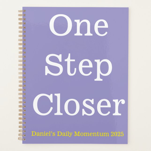 Daily Planner - One Step Closer Custom Design (Front)