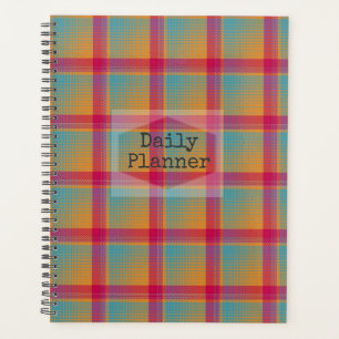 Daily Planner - orange, aqua and pink- HAMbWG