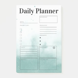 Daily Planner Organizer To Do List Modern Post-it Notes