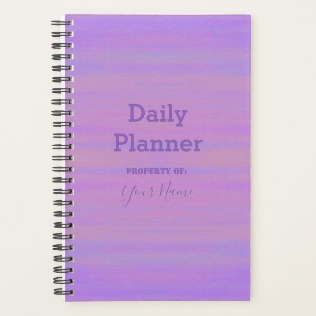 Daily Planner - Purple Wash - HAMbWG (Front)