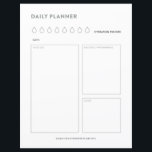 Daily planner schedule to do list day organiser<br><div class="desc">This daily printable planner is perfect for those who want to set up and track their daily schedule at home or in the office.</div>