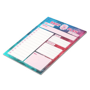 Daily Planner Sheets, Daily Tracker To-Do- List  Notepad