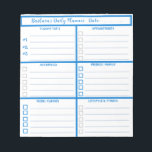 Daily Planner Simple Modern Professional  Notepad<br><div class="desc">This appears to be a simple daily planner but it is much more powerful. It is concise enough to be able to complete the night before or first thing in the morning. And it will help you focus on what is really important to accomplish that day starting with identifying your...</div>