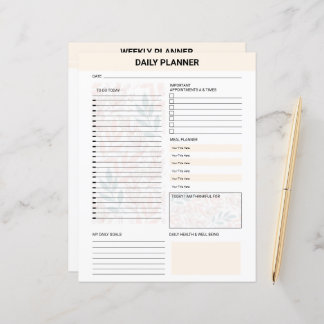 Daily Planner Template