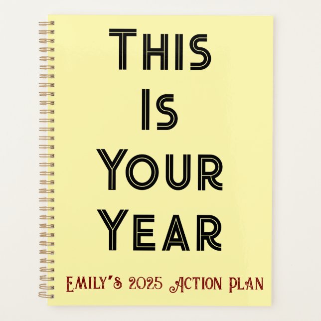 Daily Planner - This Is Your Year Custom Plan (Front)