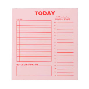 Daily Planner To Do List Minimalist Design Notepad