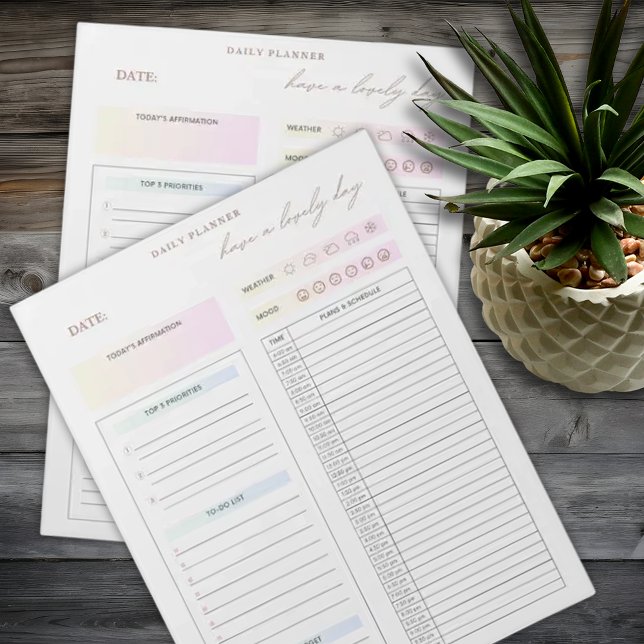 Daily Planner To Do List Minimalist  Notepad (Creator Uploaded)