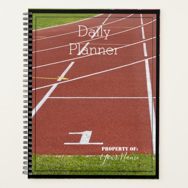 Daily Planner - Track and Field Theme - HAMbWG (Front)