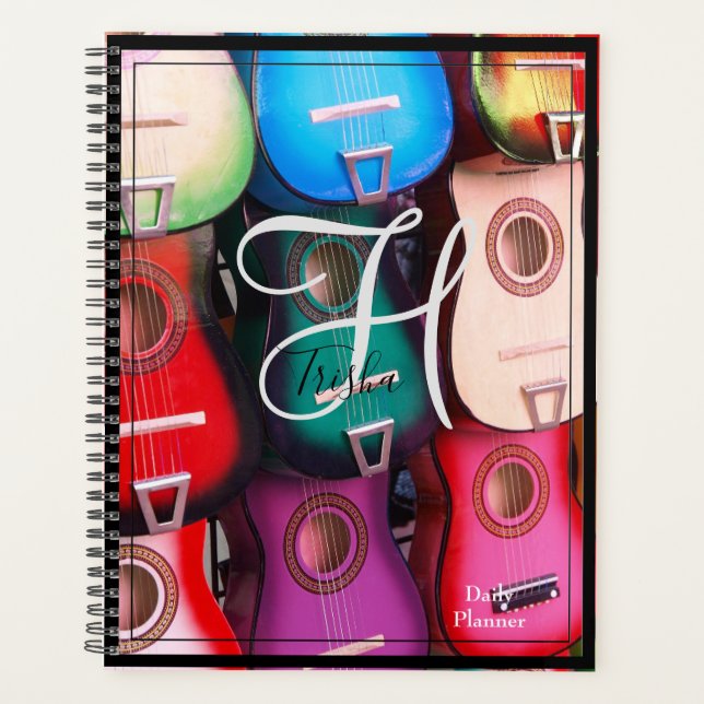 Daily Planner with Guitars on Cover - HAMbWG (Front)