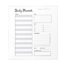 Daily Planner with Monday Start (Grey) 5.5x6"