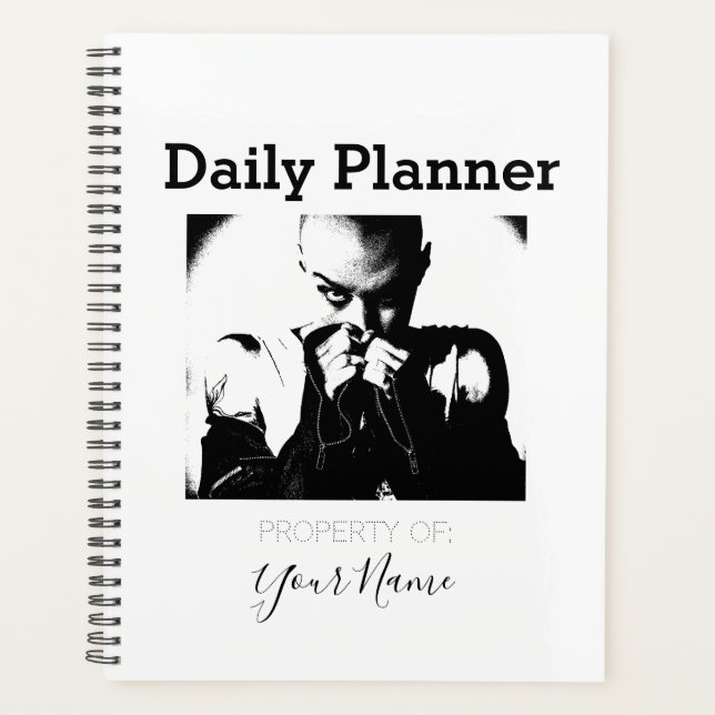 Daily Planner - Woman in Leather - HAMbWG (Front)