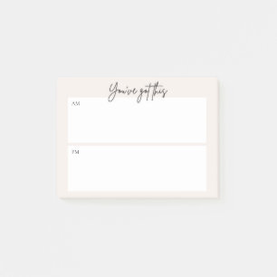 Daily planning Post-it note – Minimal Design