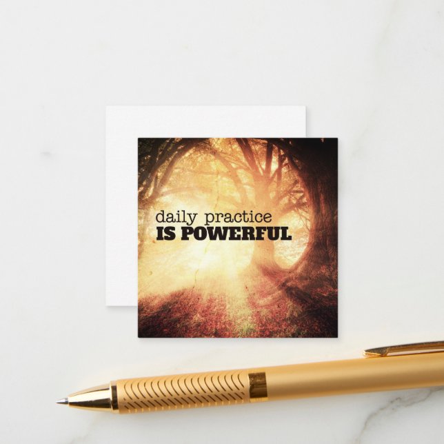 Daily Practice Enclosure Card (Front/Back In Situ)