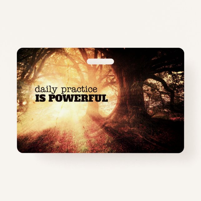 Daily Practice ID Badge (Front)